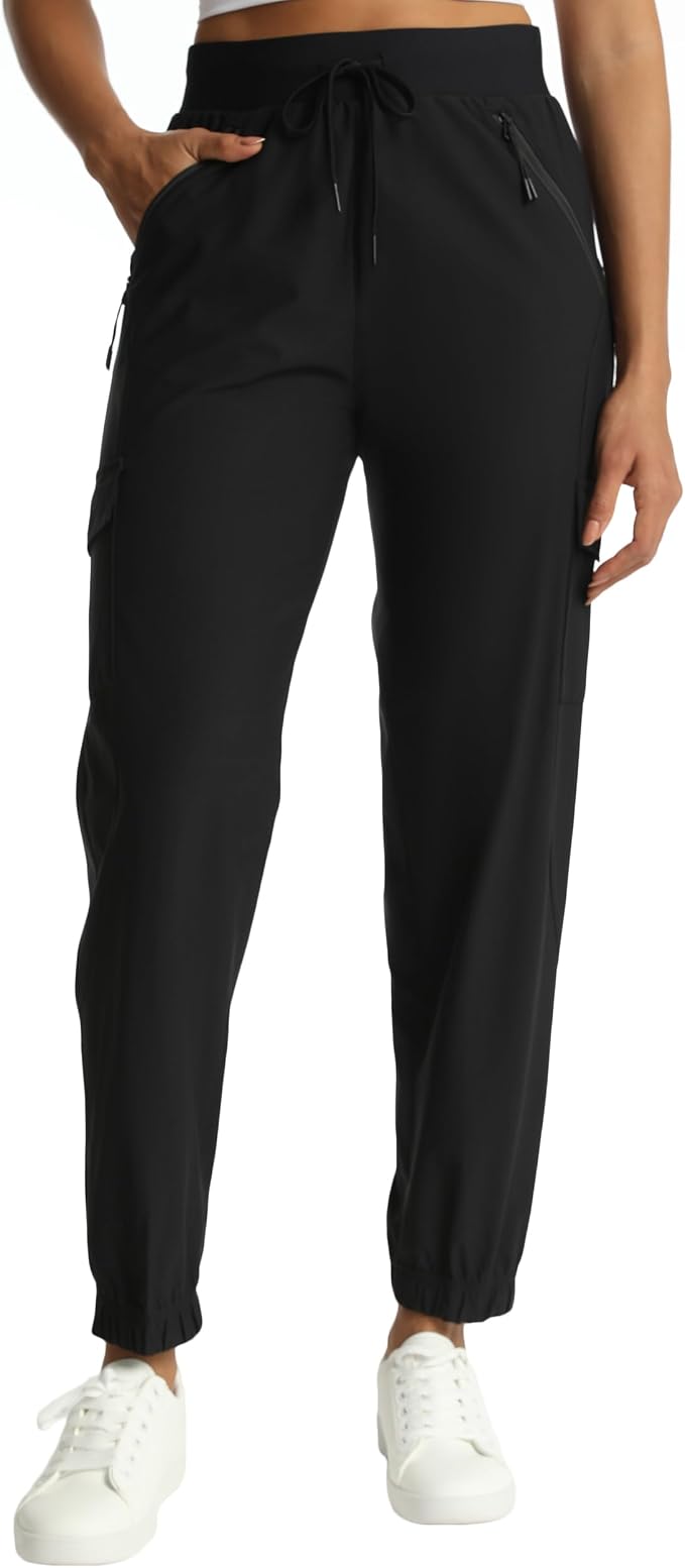 Women's Joggers Cargo Pants Lightweight Quick Dry Hiking Running Pants for Athletic Casual & Outdoor