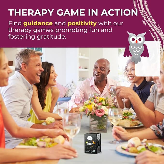 Totem: Self-Esteem & Family Bonding Game Ages 8+ - Therapy Games for Kids, Teens, Adults, Counselors - Team Building Games for Work - Group Therapy Conversation Cards for Mental Health