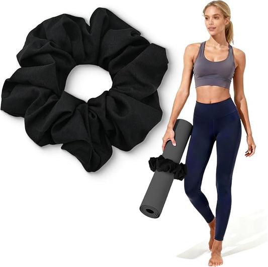 Yoga Mat Scrunchie - Stylish Holder, Durable & Elastic Fabric - Fits All Standard Mats (Mat Not Included)