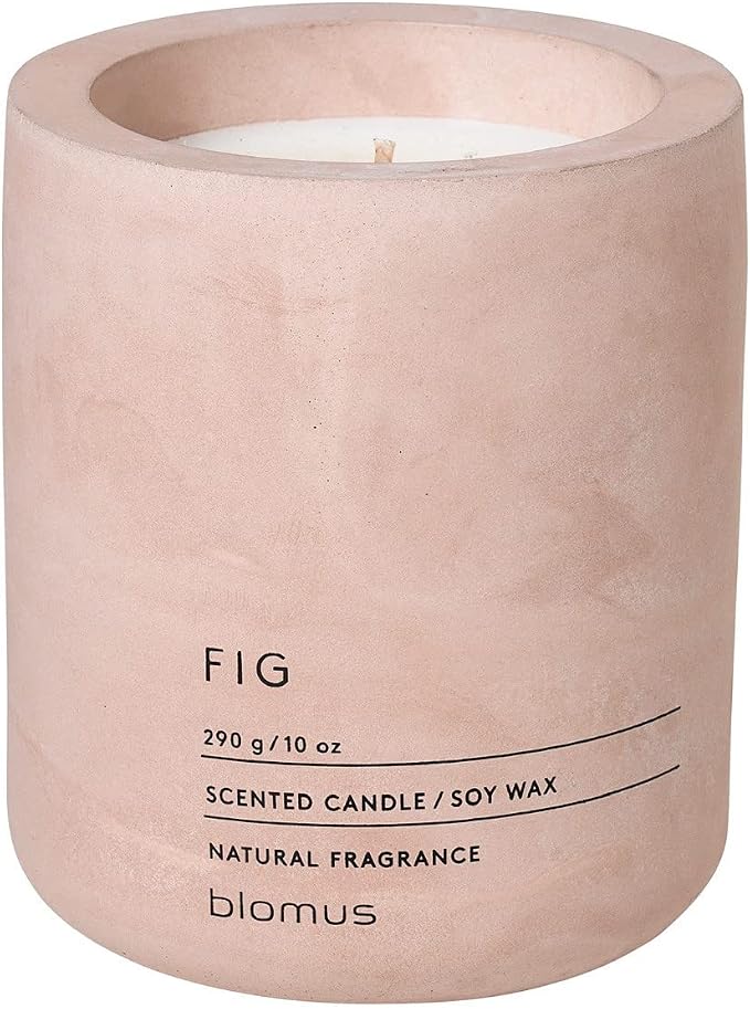 Blomus Fraga Scented Candle Rose Dust L Soy Wax Concrete