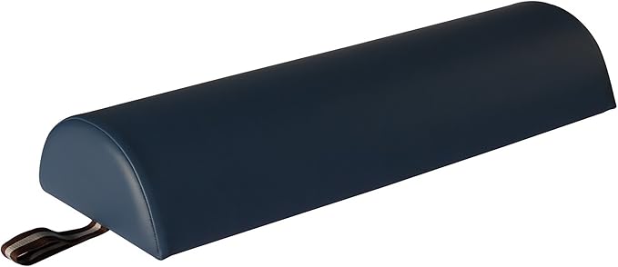 Master Massage 6"x26" Large Half Round Bolster Pillow – Royal Blue, Semi-Round Cushion for Massage Tables, Yoga, and Physical Therapy