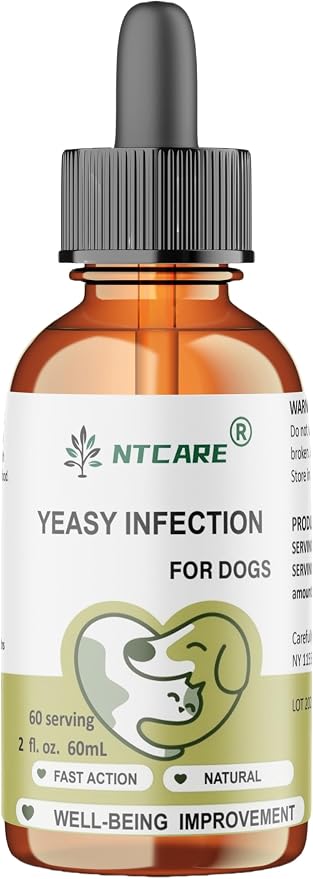 Yeast Infection Treatment for Dogs, Natural Fast Action Formula, 2 fl oz