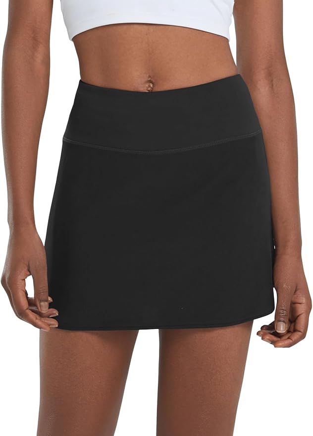 baleaf Tennis Skirt Pleated Golf Skorts with 3 Pockets | 14", Built in Shorts, High Waisted, Anti-slip Strip, Lightweight, for Athletic, Workout, Pickleball, Skorts for Women