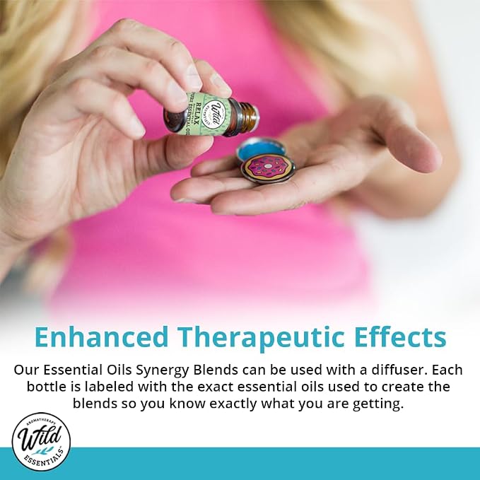 Wild Essentials Escape 100% Pure Essential Oil Synergy Blend 2 Pack 10ml, Therapeutic Grade Daydream Break! Use for Anger, Frustration, Stress, Meditative Power Oil, Made in The USA