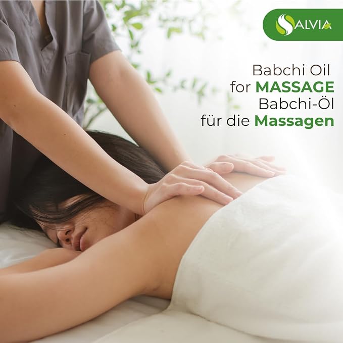 Salvia Babchi Oil Cosmetic Grade (30 ml / 1.01 fl oz) with Dropper - for DIY Skin and Hair Care Ideal for Serums Balms Massage Oils and Beauty Formulations