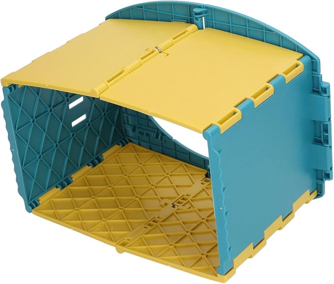 KIMISS Foldable Portable Toddler Potty - Travel & Camping Baby Toilet for Easy on Long Drives (Blue Yellow)