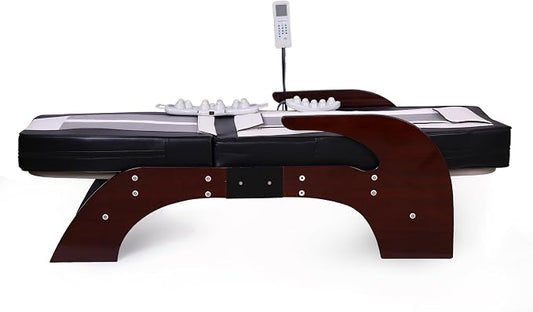 Far Infrared Thermal Therapy Full Body Neck Spine Leg Acupressure Electric Automatic Jade Roller Massage Bed Table -Tourmaline Jade Massage Bed