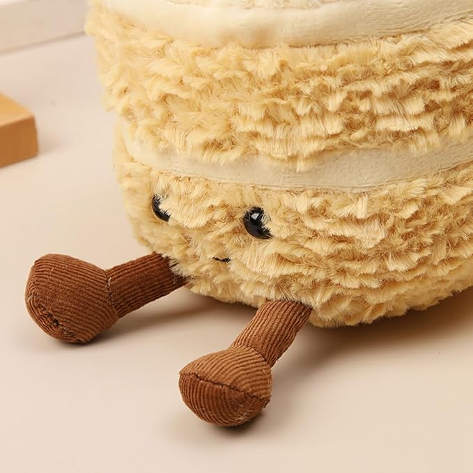 Birthday Cake Plush Toy for Girls, Cute Birthday Plushies Pillow Food Stuffed Animals for Kids 8 Inch