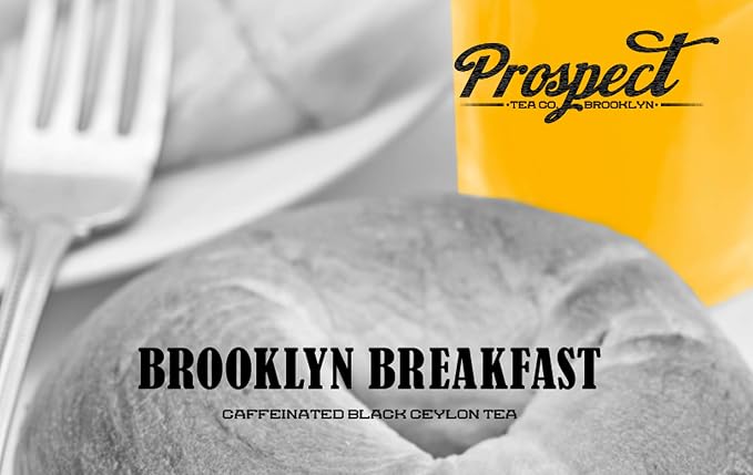 Prospect Tea Co. Black Ceylon Tea Pods Compatible with K Cup Brewers Including 2.0, Brooklyn breakfast, 40 count