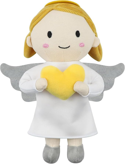 free-space Angel Plush Doll Boy/Girl Baptism Gifts Guardian Angel Doll Toy (Girl)