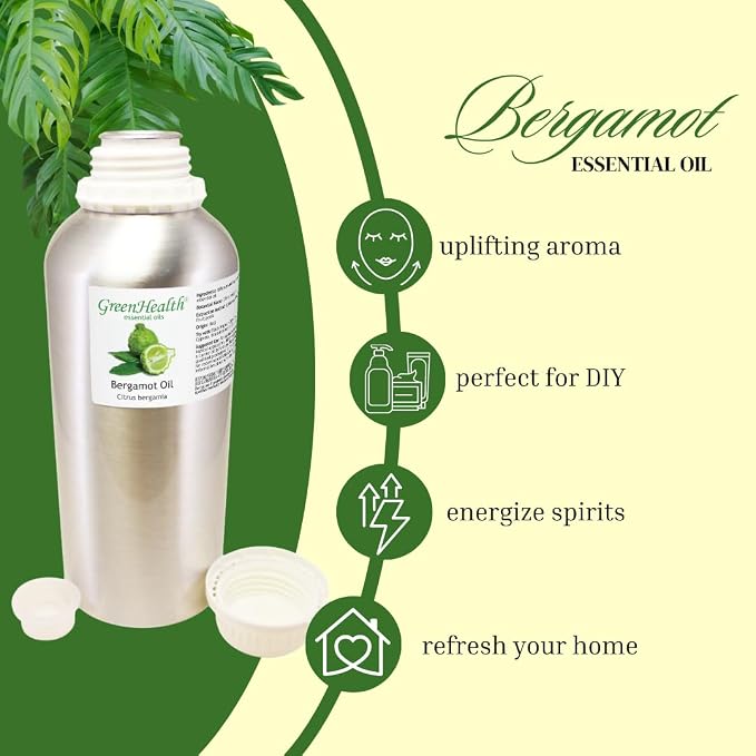 Bergamot Essential Oil (100% Pure & Uncut) - 1 fl oz - Greenhealth