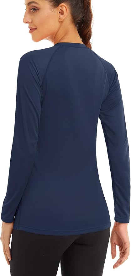 MAGCOMSEN Women's Long Sleeve Shirts UPF 50+ Sun Protection Shirts for Hiking Fishing Workout Rash Guard