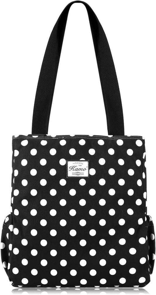 KAMO Floral Tote Bag - Waterproof Lightweight Handbags Travel Shoulder Bag for Hiking Yoga Gym Swimming Travel Beach