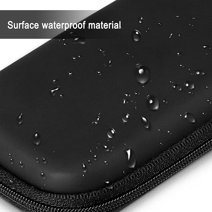 Tampon Storage Bag,Black Tampon Organizer Bag with Zipper Pack of 2 Small Pouch for Feminine Products 6.3x3.3x1.2inches Portable Period Bags for Women,Ladies