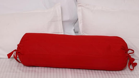 Saffron Bolster Removable Cover Cotton (Burgundy, 6" x 24"(15 cm x 60 cm))