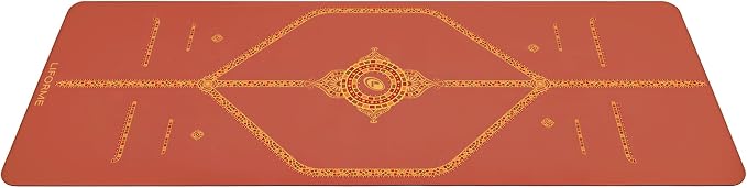 Liforme Printed Yoga Mat Collection - Free Yoga Bag Included - Patented Alignment System, Warrior-like Grip, Non-Slip, Eco-friendly, Sweat-resistant, Long, Wide and Thick for Comfort