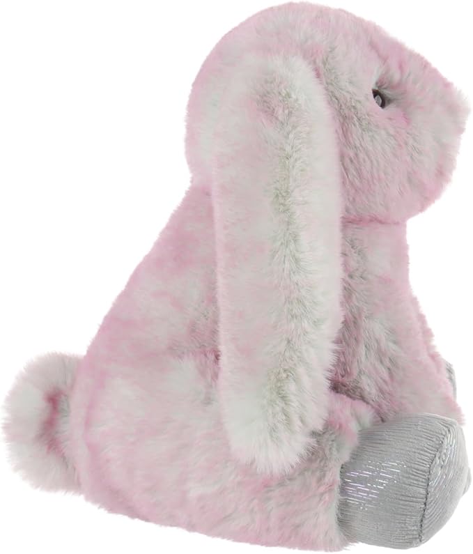 Apricot Lamb Toys Plush Bunny Rabbit Stuffed Animal with Fluffy Soft Ears (Grey-Pink, Small-8")