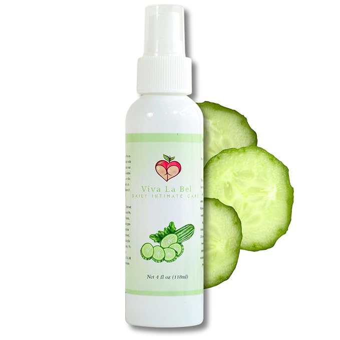 Fresh Scented Intimate Care Spray - Deodorant for Women and Men - Personal Care Cleaner for your Private Parts - Booty Spray for Body Odor Elimination - Suitable for All Ages (Cucumber)