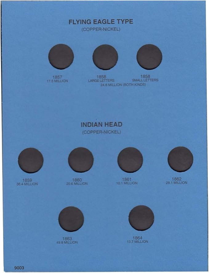 Whitman US Indian Cent Coin Folder 1857 - 1909 #9003