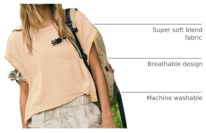 Kumufenc Women Short Sleeve Workout Shirts Open Back Tops Casual Yoga Y2k Athletic Gym Slouchy Crop Running Tees