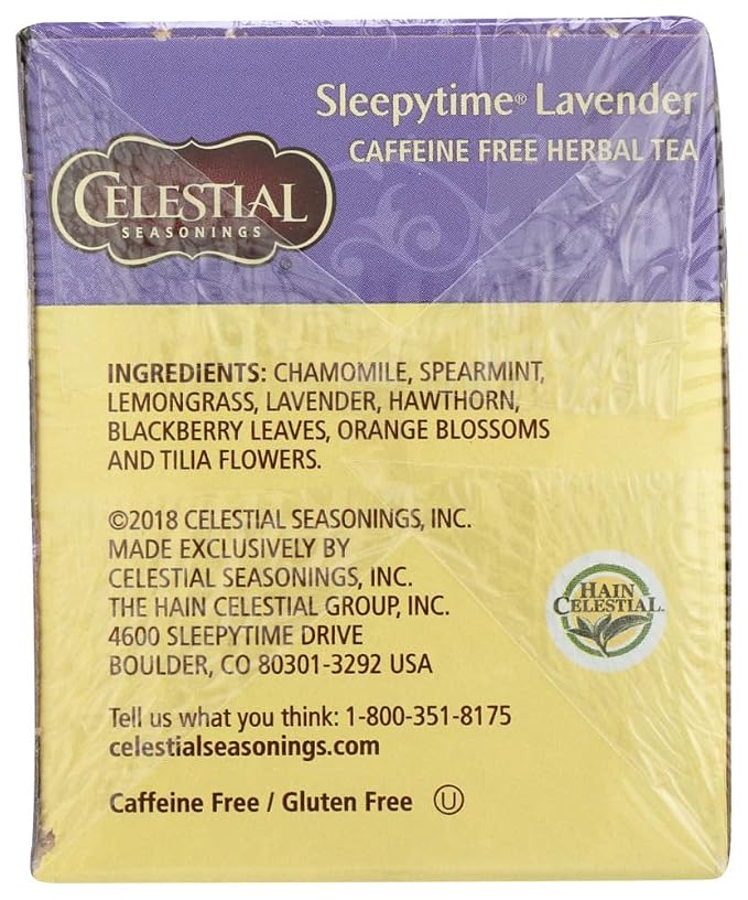 Celestial Seasonings, Tea Herbal Sleepytime Lavender Pack of Two