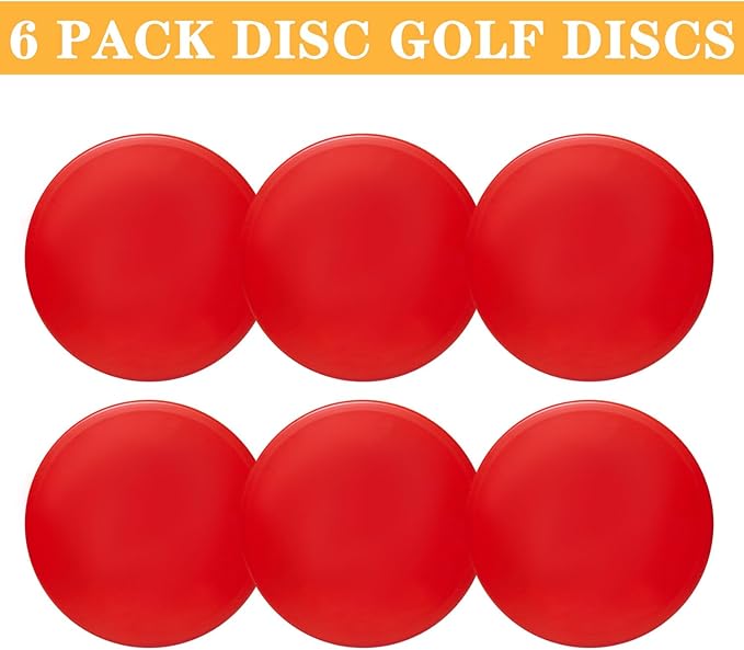 GOOSO Disc Golf Mid Range | Flying Golf Discs Set of 6 for Beginners – DIY Your Discs
