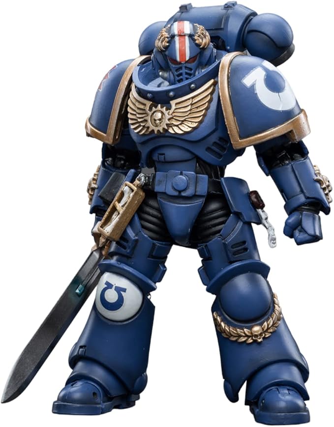 JOYTOY Warhammer 40,000 1/18 Action Figure Ultramarines Primaris Lieutenant Argaranthe Collection Model Birthday Gifts