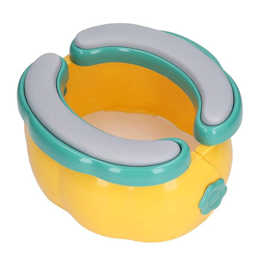 Travel Potty for Toddlers, Easy Clean Portable Foldable Potty Seat for Toddlers, Foldable Emergency Toilet with 20 Bags and Washable PU Pad for Car Camping Outdoor Indoor (Style 1)