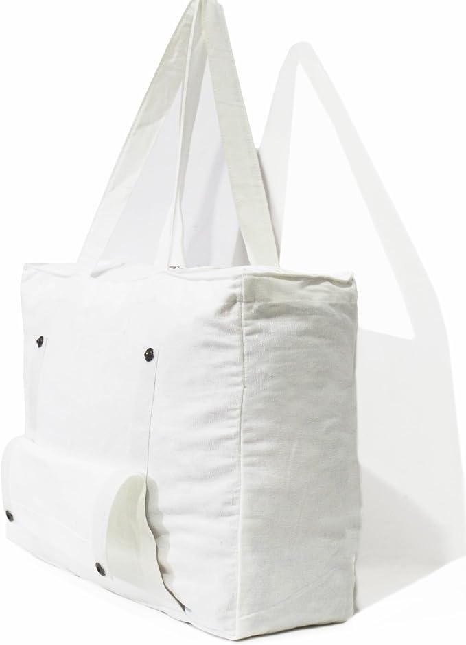 INDIAN CRAFT CASTLE Tote Bag with Yoga Mat Carrier Pocket Carryall Shoulder Bag for Office, Workout, Pilates, Travel, Beach and Gym