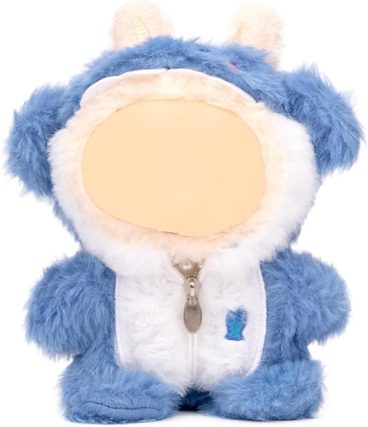 17cm Doll Clothes Outfit Set,Dolls Keychain Accessories Clothing Set ,Blue Shark Clothes,Handmade Faking Animal Style Outfit Jumpsuit(NO Doll)