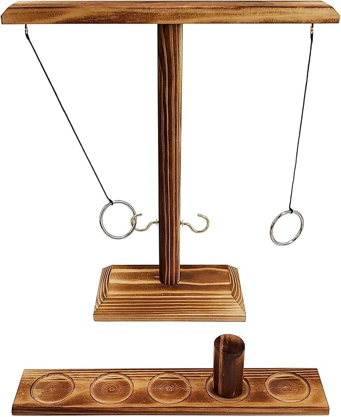 Hook and Ring Toss Game for Adults Party Games Wider & Longer Latest Verison - Rectangle