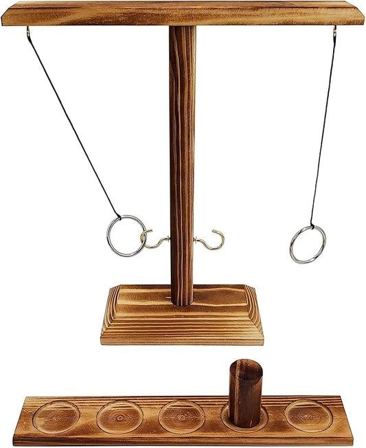 Hook and Ring Toss Game for Adults Party Games Wider & Longer Latest Verison - Rectangle