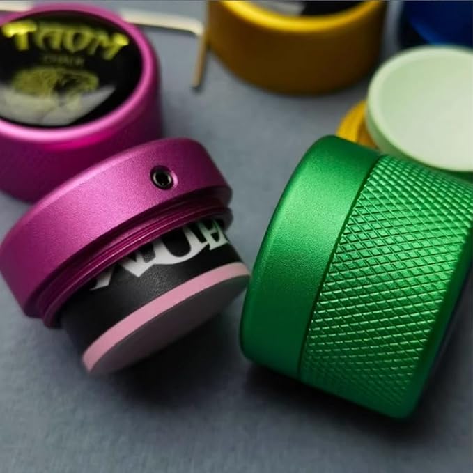 TAOM Pool Chalk Holder Round Shaped Practical Tool Billiards Accessories Magnetic Mini Chalk Tip Case Container Round Box Billiards