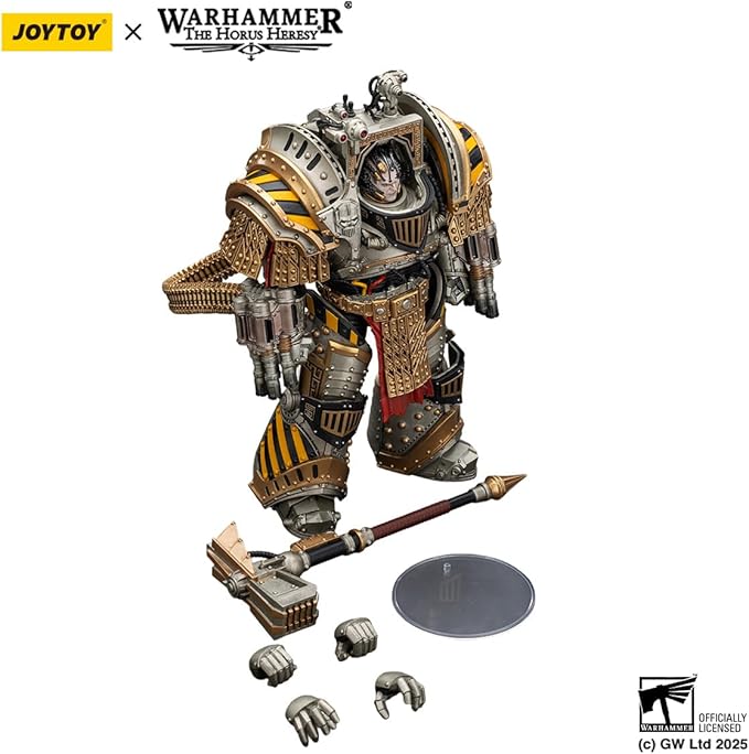 JOYTOY Warhammer The Horus Heresy 1/18 Scale Action Figure Mecha Joy Toy Collection Model Iron Warriors Perturabo, Primarch of The lVth Legion