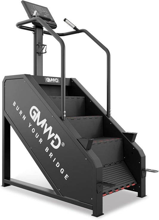 GMWD Stair Stepper Machine, Commercial Grade Stair Climber with LED Display, Stair Machine for Cardio, 15 Resistance Levels, 24-164 Steps/Min, Exercise Machine for Home