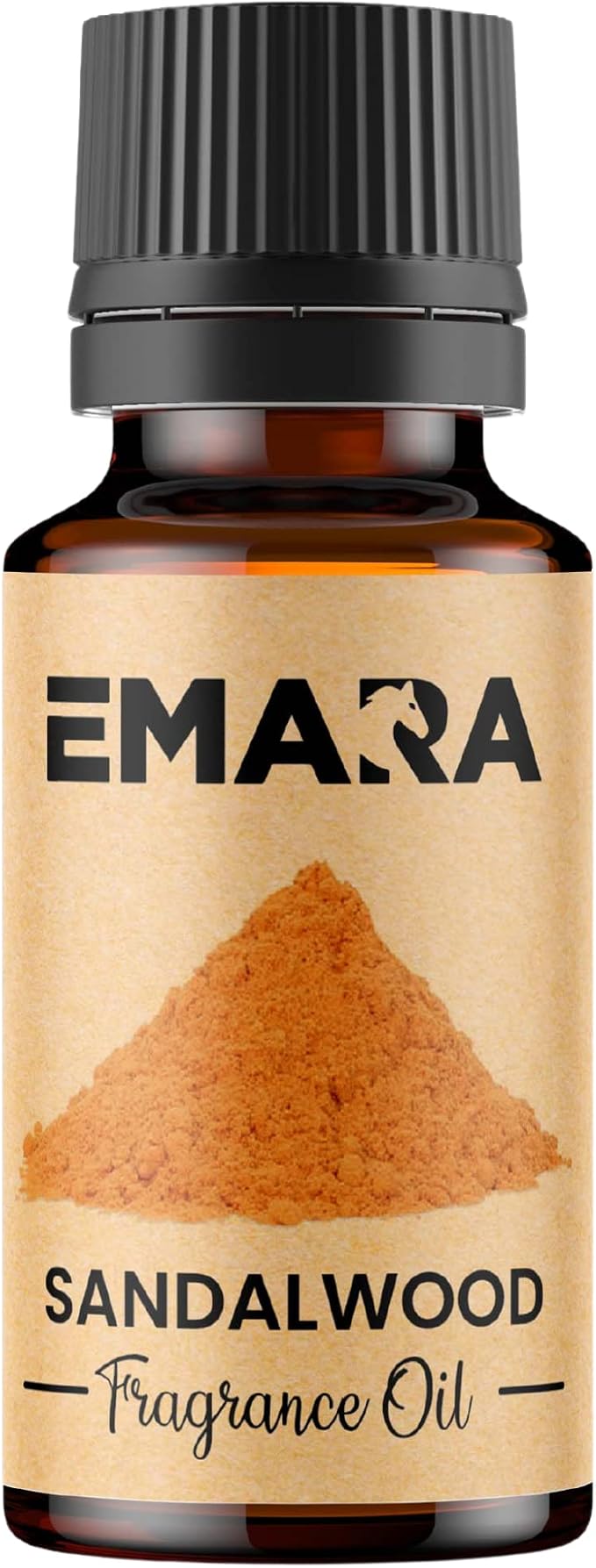 EMARA All Natural Earthy Sandalwood Essential Oil for Diffusers, Skin Care, Aromatherapy Fragrance Oil, Organic Therapeutic Grade 15 mL (1/2 fl oz)