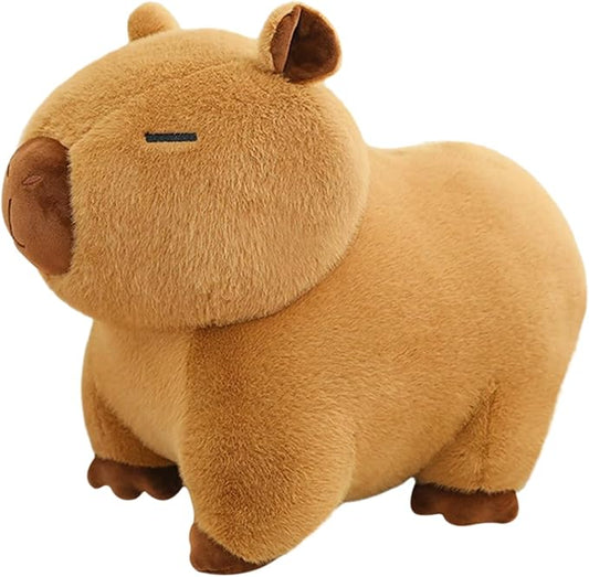 Ditucu Capybara Plush 11 inch Cute Capibara Stuffed Animal Soft Plushies Toys Gifts for Kids Brown