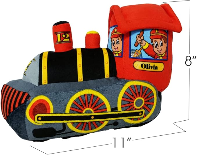 ArtCreativity 11 Inch Cozy Plush Train for Kids, Soft and Cuddly Train Pillow Toy, Cute Nursery Décor, Carnival Prize, Boys, Girls, Newborn, Infant, Toddler