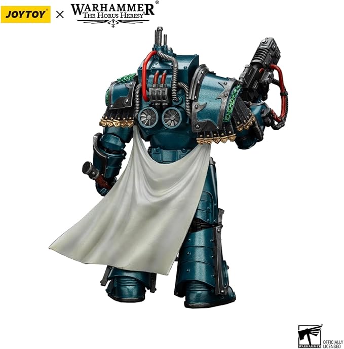 JOYTOY Warhammer The Horus Heresy Alpha Legion Legion Praetor in Cataphractii Terminator Armour - 1:18 Scale 5.39in Action Figure Mecha Joy Toy Collection Model