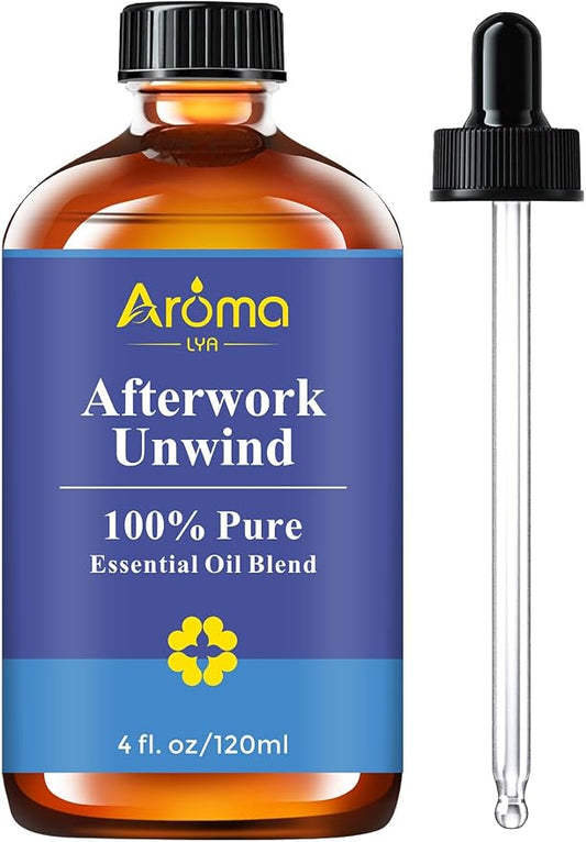 Afterwork Unwind — A 100% Pure Essential Oil Blend Bright Citrus-Floral Diffuser Blend that Helps You Switch Off The Noise of The Day, Essential Oils for Diffusers for Home