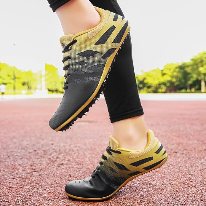 Men Women Kids Track and Field Shoes Professional 8 Spikes Running Racing Sneakers Breathable Lightweight Sprinting Shoes