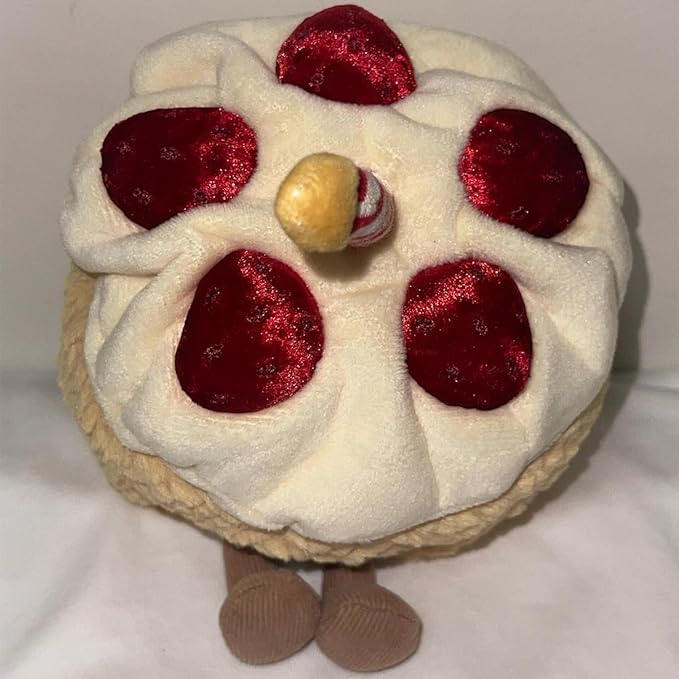 Birthday Cake Plush Toy for Girls, Cute Birthday Plushies Pillow Food Stuffed Animals for Kids 8 Inch