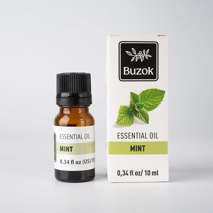 Mint Essential Oil – Cooling Herbal Aroma Oil for Diffusers, Aromatherapy & Home Fragrance – Crisp Refreshing Scent – 0.34 fl oz (10 ml)
