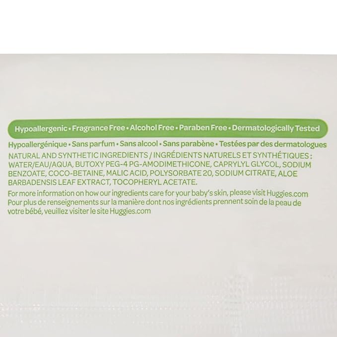 Huggies Natural Care Fragrance Free Baby Wipes, 56 Count (Pack of 1)