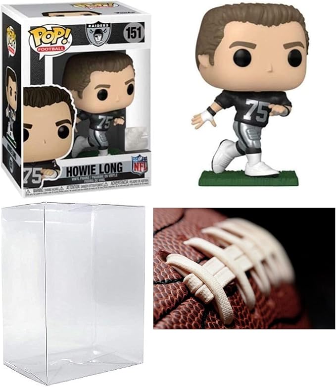 NFL: Howie Long Oakland Pop #151 Vinyl Figure (Bundled With EcoTek Pop Box Protector Case)