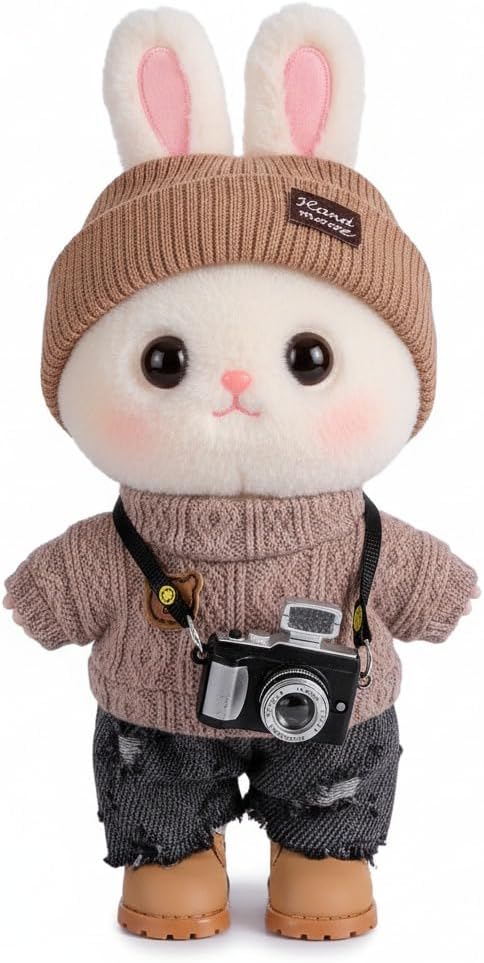 5set 17cm Dolls Clothes Outfit Set - Casual Style Costumes for Doll Figures, Camera Set,Have a seat Clothes - 6.7 Inches Cute Dolls Daily Refill,Gifts for 17cm Doll Lovers (Style-L)