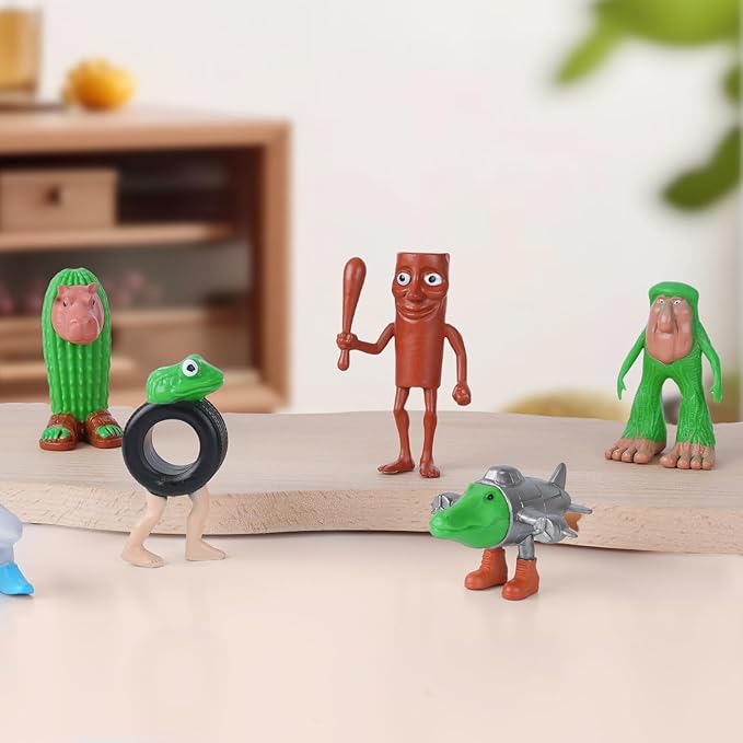 2025 New Italian Brainrot Toy Figures Animals Tralalero Tralala Figure Bombardiro Crocodilo for Brain Rot Cake Toppers Birthday Gifts Party Decorations