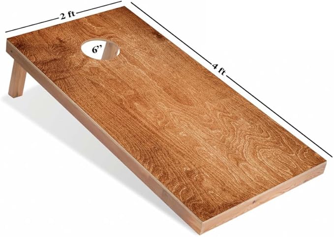 World Series of Cornhole Regulation Size Cornhole Boards - Lightweight & Durable All-Wood Construction | Backyard Bean Bag Toss Set | Outdoor Game for Tailgates & BBQs