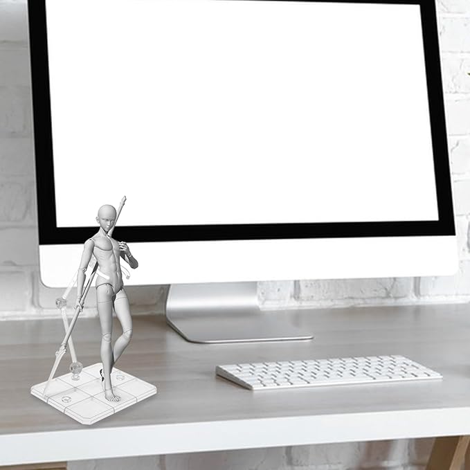 Action Figure Stands, 16Pcs Assembly Action Figure Display Holder Base, 2Pcs Screwdriverfor Compatible with HG RG SD SHF Gundam 1/144, Clear