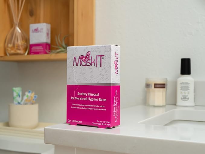 MaskIT Disposal Bags for Pads & Sanitary Napkins, Feminine Hygiene Disposal Bags